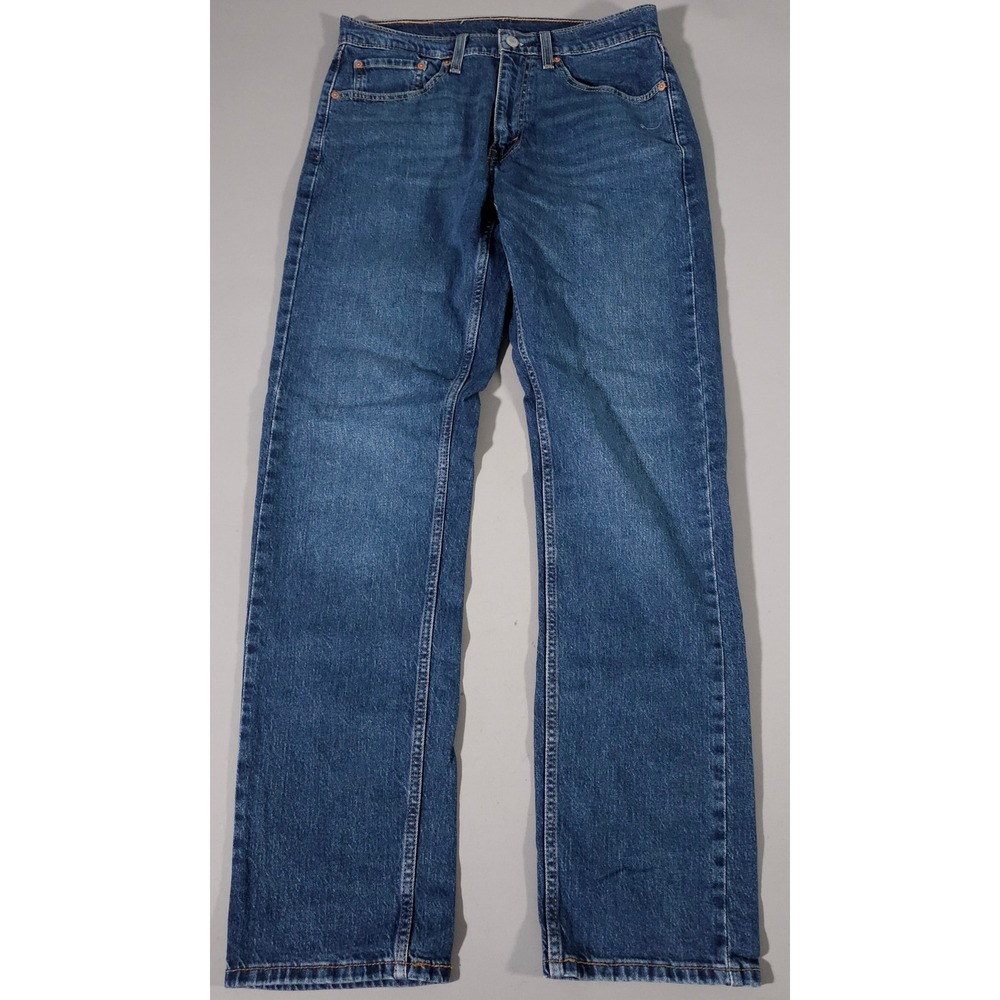 Levi's 505 Regular Fit Jeans Mens 32x34‎ Blue Straight Leg Denim Pants